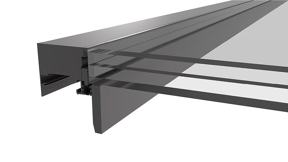 LAMILUX Modular Glass Skylight MS78 hőszigetelő üvegezés, 3-rétegű